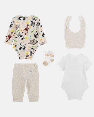 Βρεφικό Set Guess - Set Bib+Socks+Bodies+Pants