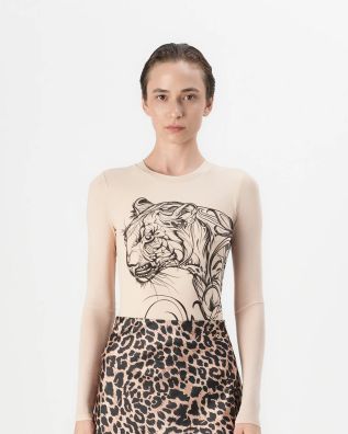 Γυναικείο Μακρυμάνικο Κορμάκι Guess - Ls Penelope Mesh