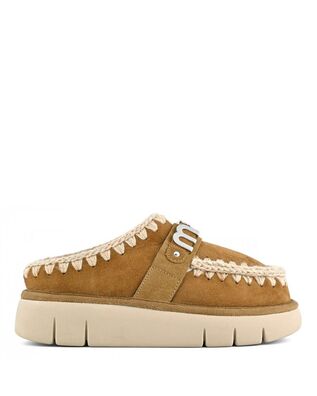 Γυναικεία Flats Clogs MOU - Bounce Suede  Letter Logo