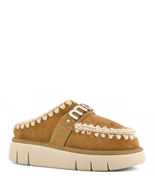 Γυναικεία Flats Clogs MOU - Bounce Suede  Letter Logo