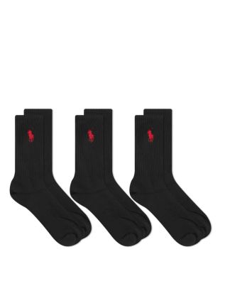 Polo Ralph Lauren - Big Pny 3Pk-Crew Sock-3 Pack