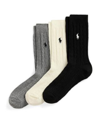 Ανδρικές Κάλτσες Polo Ralph Lauren - Cable-Crew Sock-3 Pack