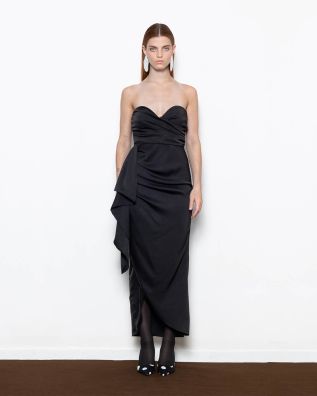 Γυναικείο Midi Φόρεμα Mallory The label - Chloe Strapless Bustier Dress (Nebula