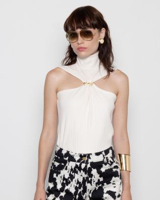 Mallory The label - Whiskey moon Off Shoulder Turtleneck With Mallory Pin 