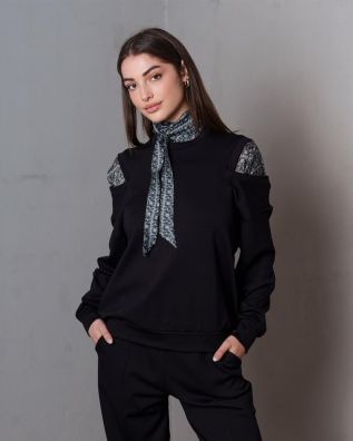 Γυναικεία Έξωμη Μπλούζα Collectiva Noir - Kasy