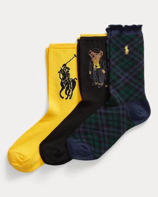 Γυναικείες Κάλτσες Polo Ralph Lauren - Hold Br Gtbx-Crew Sock-3 Pack