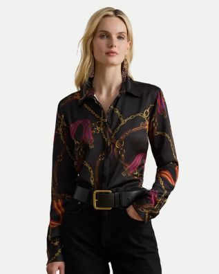 Ralph Lauren - Kristy-Long Sleeve-Button Front Shirt