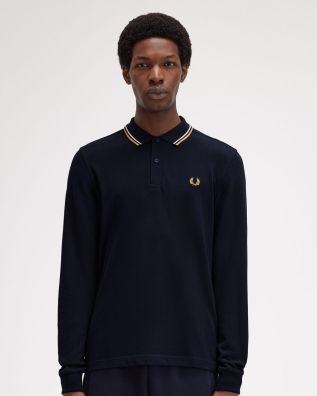Ανδρική Polo Μακρυμάνικη Μπλούζα Fred Perry - Tls Twin Tipped
