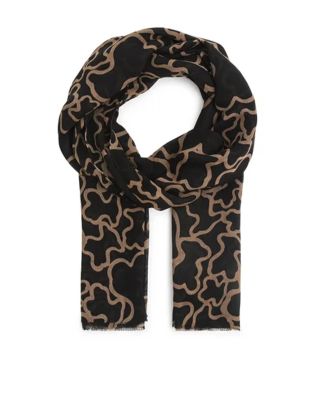 Γυναικείο φουλάρι Tous - 180X70 Kaos Negro