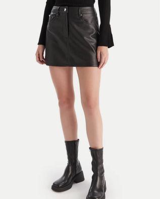 Γυναικεία Mini Φούστα Calvin Klein - Faux Leather 5Pkt