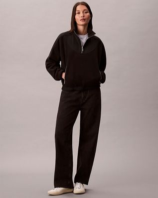 Γυναικεία Μακρυμάνικη Μπλούζα Calvin Klein - 1/4 Zip Mixed Media Polar Fleece