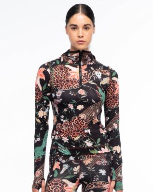 Γυναικεία Μπλούζα με Κουκούλα Peace And Chaos - Sacred Wild Fitted Active Zip