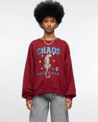 Γυναικεία Μπλούζα Φούτερ Peace And Chaos - Tigris