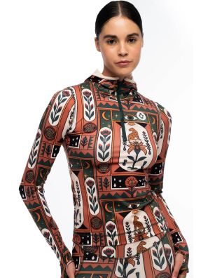 Γυναικεία Μπλούζα με Κουκούλα Peace And Chaos - Mystic Bloom Fitted Active Zip