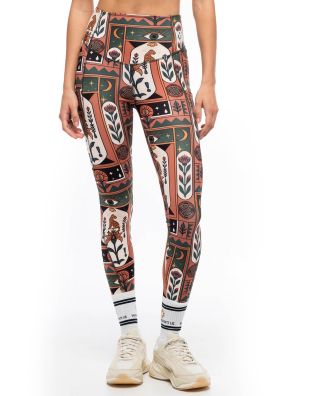 Peace And Chaos - Mystic Bloom Sports Leggings-with pockets