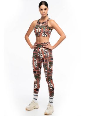 Peace And Chaos - Mystic Bloom Sports Leggings-with pockets