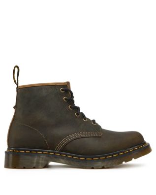 Dr Martens - 101 Antique Pull Up + Long Napped Suede Booties