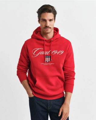 Ανδρική Μπλούζα Φούτερ με Κουκούλα Gant - 7094