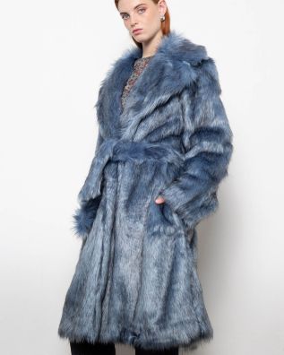 Mallory The label - Cloud Long Faux Fur Coat  
