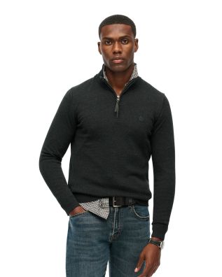 Ανδρική Μακρυμάνικη Μπλούζα με Φερμουάρ Superdry - D1 Stud Essentials Cotton