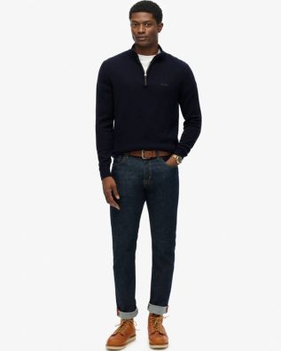 Ανδρική Μακρυμάνικη Μπλούζα Superdry - D3 Stud Wool Blend Half Zip