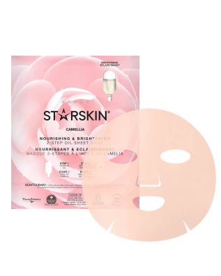 Starskin - Camellia 2-Step Oil Sheet Mask-Brightening & Nourishing