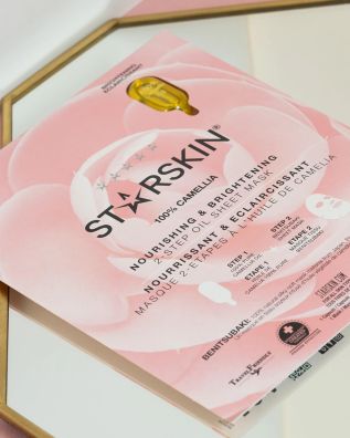 Starskin - Camellia 2-Step Oil Sheet Mask-Brightening & Nourishing