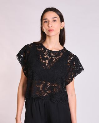 Γυναικεία Κοντομάνικη Μπλούζα Collectiva Noir - Misty