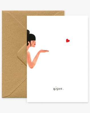 Atws – Ευχετήρια Κάρτα Αγάπης Bisous A6
