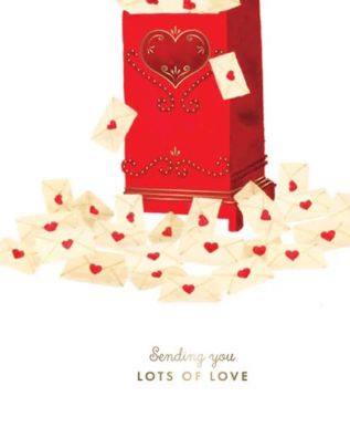 Atws - Greeting Cards Gold Love Mails
