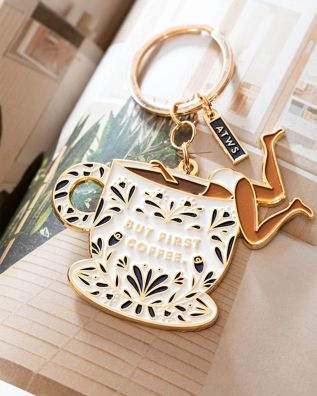 Atws - But First Coffee Keychain
