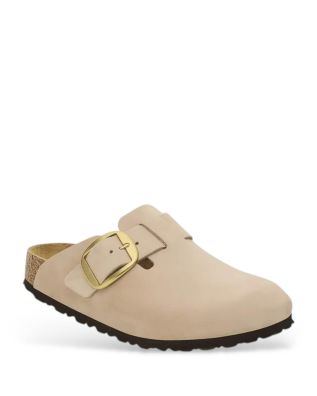 Birkenstock - Leather Boston Big Buckle Lenb Sandcastle 35 - 43 Regular Seasonal