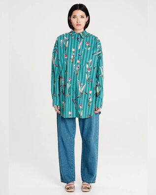 Peace And Chaos - Γυναικείο Πουκάμισο Orchid