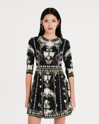 Peace And Chaos - Γυναικείο Φόρεμα Wildflowers Short