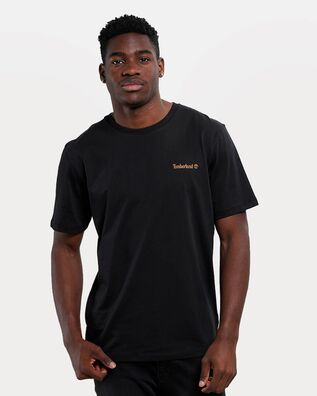 Timberland - Ανδρική Μπλούζα Small Linear Logo Print Black