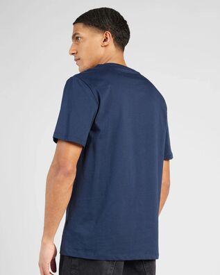 Timberland - Ανδρική Μπλούζα Small Linear Logo Print Dark Sapphire