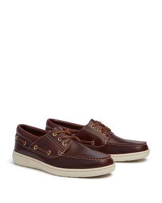 Timberland - Ανδρικά Flats Portofino Pier Boat Shoe Burgundy Full Grain