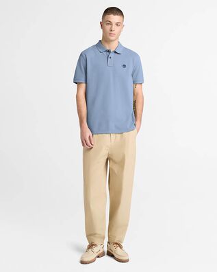 Timberland - Ανδρική Μπλούζα Millers River Pique Polo Stone Wash