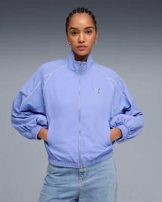 Puma - T7 Balloon Sleeve Piping Relaxed Woven Track Jacket