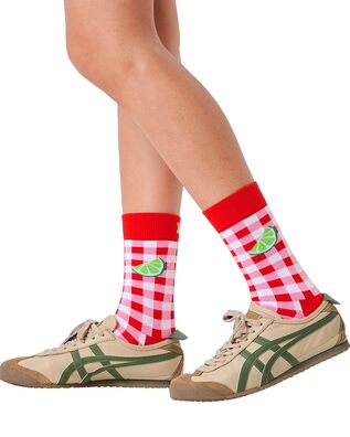 Happy Socks - Gingham Lime Sock