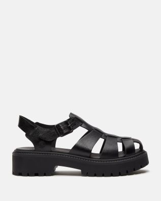 Timberland - Γυναικεία Σανδάλια Stone Street Fisherman Black Full Grain