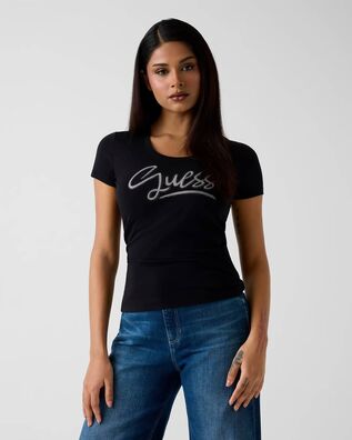 Guess - Ss Cn Guess Script Tee