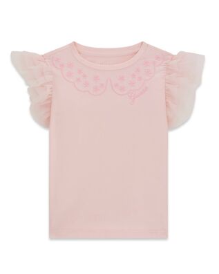 Guess - Ss T-Shirt W/Mesh Frill