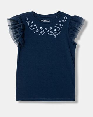 Guess - Ss T-Shirt W/Mesh Frill