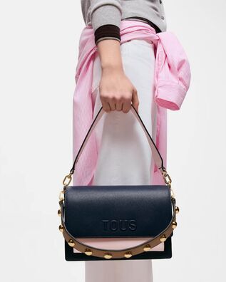 Tous - Bandolera M. Audree Saffi Azul M-Rosa Cl