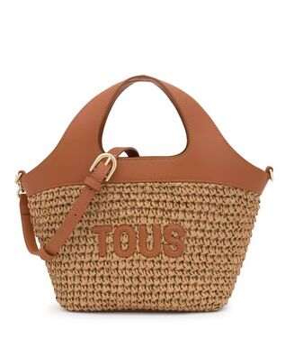 Tous - Γυναικεία Τσάντα Capazo M. Tous Lirio Rafia Camel