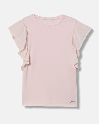 Guess - Ss T-Shirt W/Chiffon