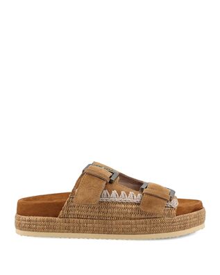 Mou - Two-Buckle Sandal Raffia Wrapping  