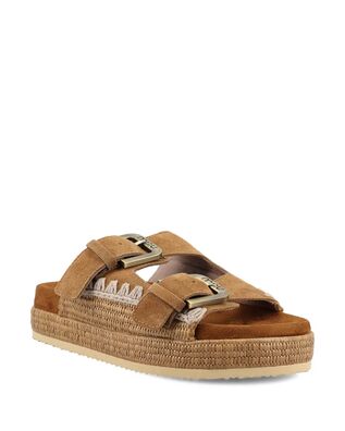 Mou - Two-Buckle Sandal Raffia Wrapping  