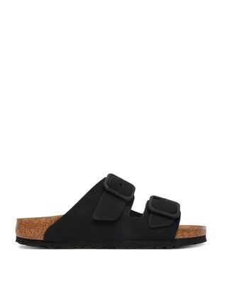Birkenstock - Leather Arizona Wb Lenb Black 35 - 46 Narrow Seasonal